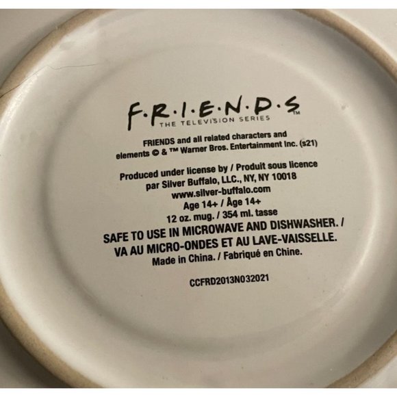 Central Perk Friends Coffee Cup and Saucer Made for Silver Buffalo #1772 - Picture 3 of 3